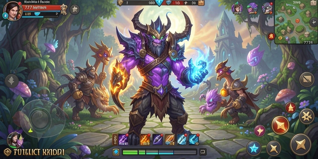 Gameplay seru dalam dunia fantasi RPG yang memukau.