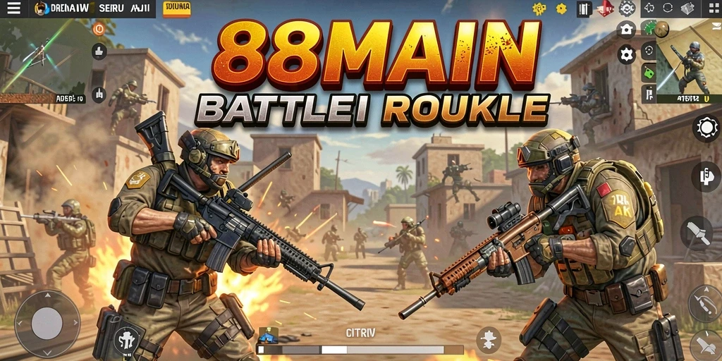 Screenshot gameplay 88MAIN menampilkan aksi pertarungan seru.
