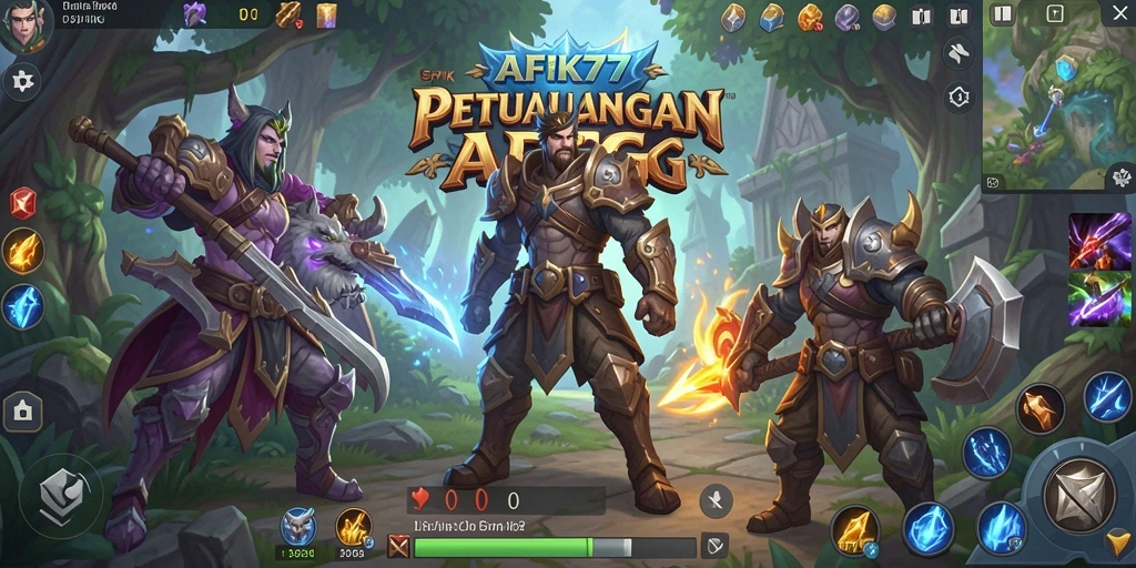 Tampilan gameplay AFK77 yang seru dan mendebarkan.