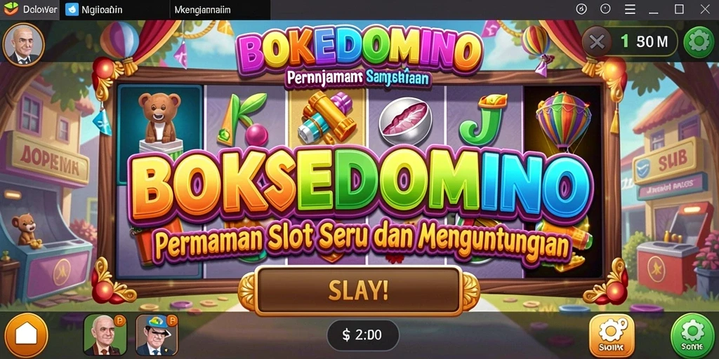 Tangkapan layar BOKEDOMINO menunjukkan momen mendebarkan saat bermain slot.