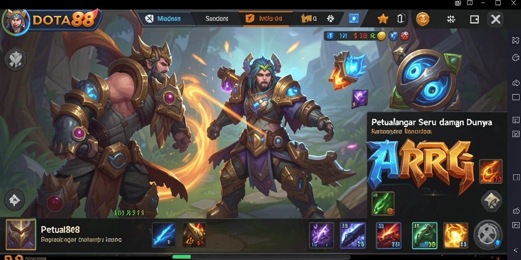 Tampilan menarik dari gameplay DOTA88 yang memukau.