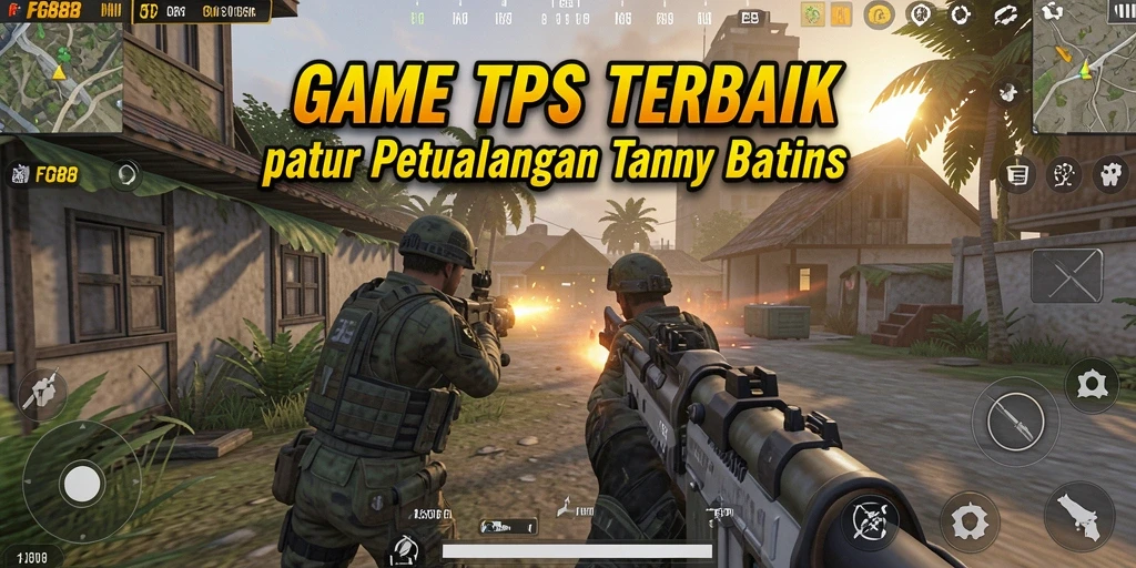 Tampilan gameplay FC888 dengan aksi seru dalam pertempuran TPS.