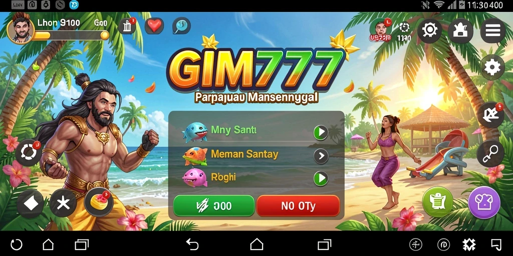 Tampilan menarik dan gameplay seru dari GIM777.