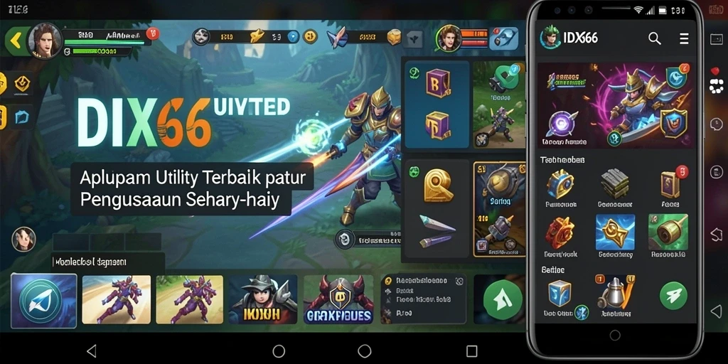 Tampilan menarik dari aplikasi IDX66 untuk kemudahan penggunaan.