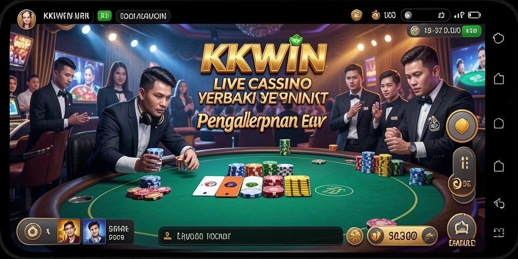 Tampilan gameplay Live Casino yang mendebarkan di KKWIN.
