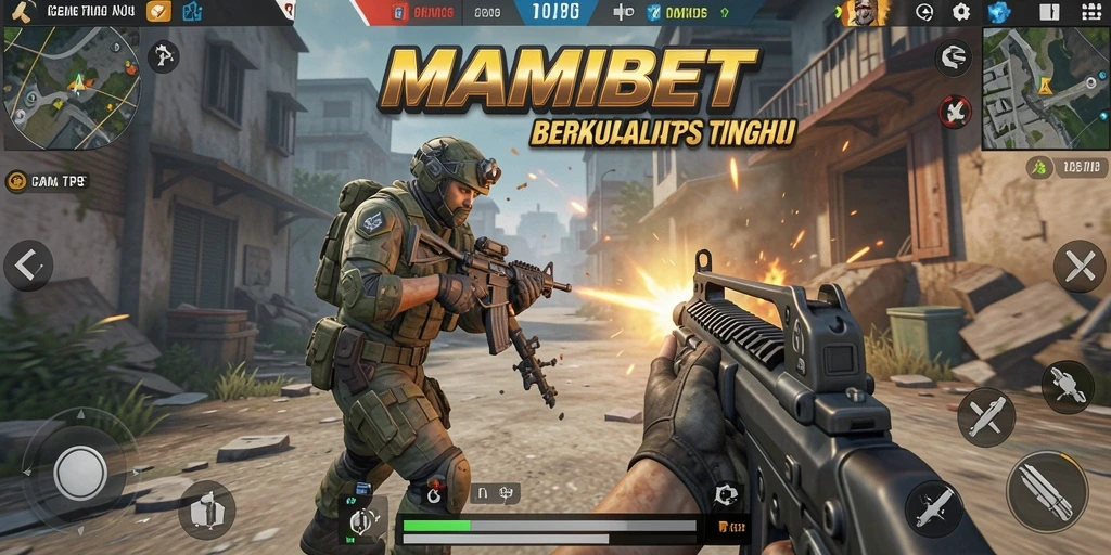 Tangkapan layar MAMIBET menampilkan aksi pertempuran seru dan grafis yang memukau.