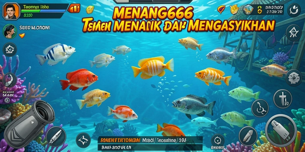 Screenshot MENANG666 menunjukkan serunya gameplay Tembak Ikan yang mengasyikkan.