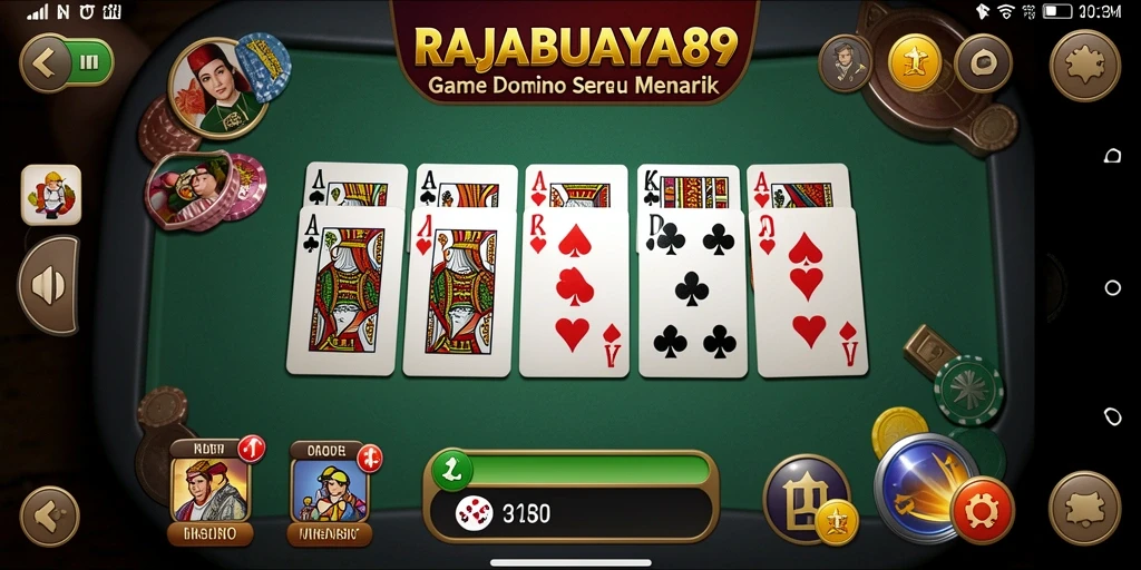 Screenshot RAJABUAYA89 menampilkan gameplay domino yang seru dan menarik.
